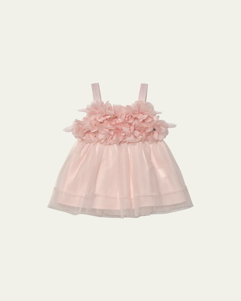 Girl's Bebe Peony Tulle Dress, Size 3-24